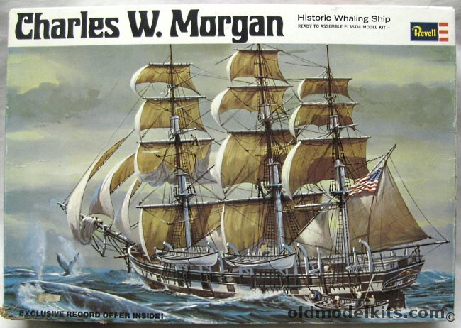 Revell 1/160 Charles W. Morgan Whaling Ship with Sails, H346 plastic model kit
